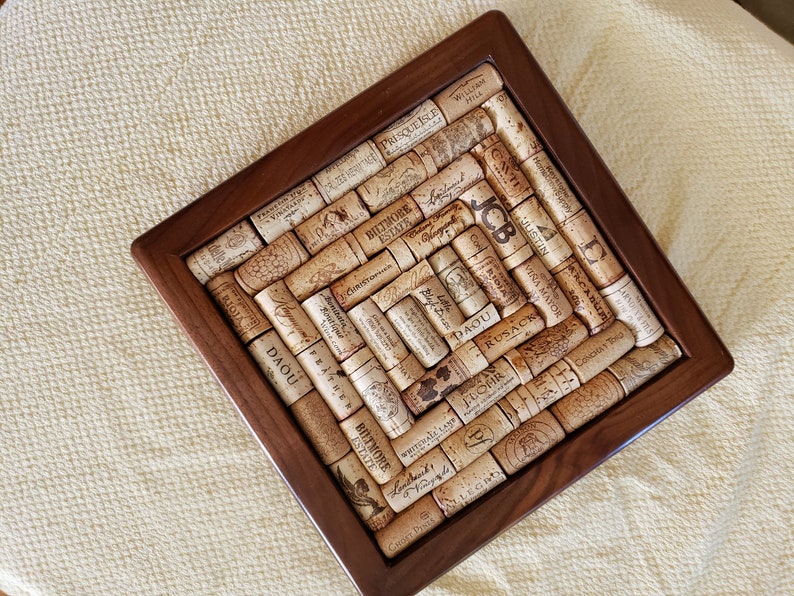 Wood Frame for DIY Wine Cork Trivet/unique Gift for Wine Lovers/foodies