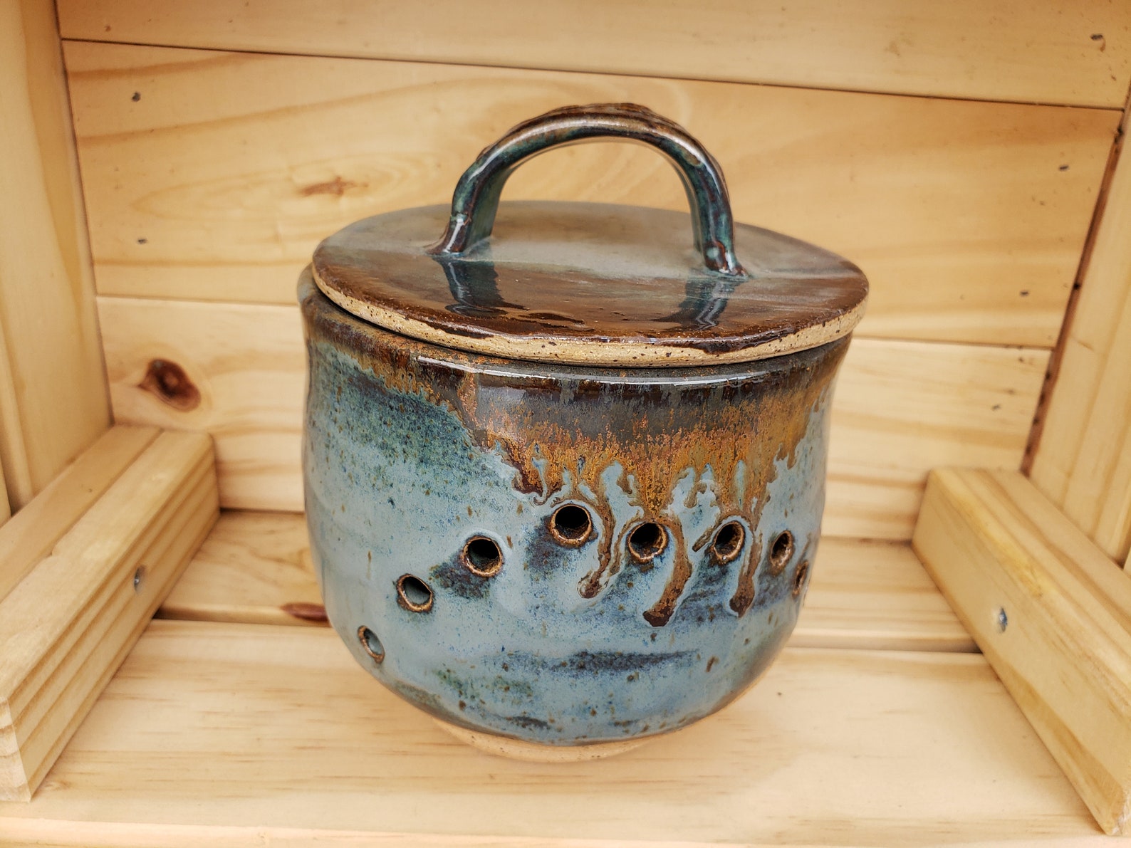 Garlic Keeper/garlic Holder/pottery Ceramic Garlic Etsy