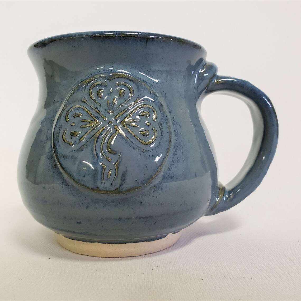Irish Pottery Coffee Mug/Shamrock and Celtic Designs/Irish Etsy