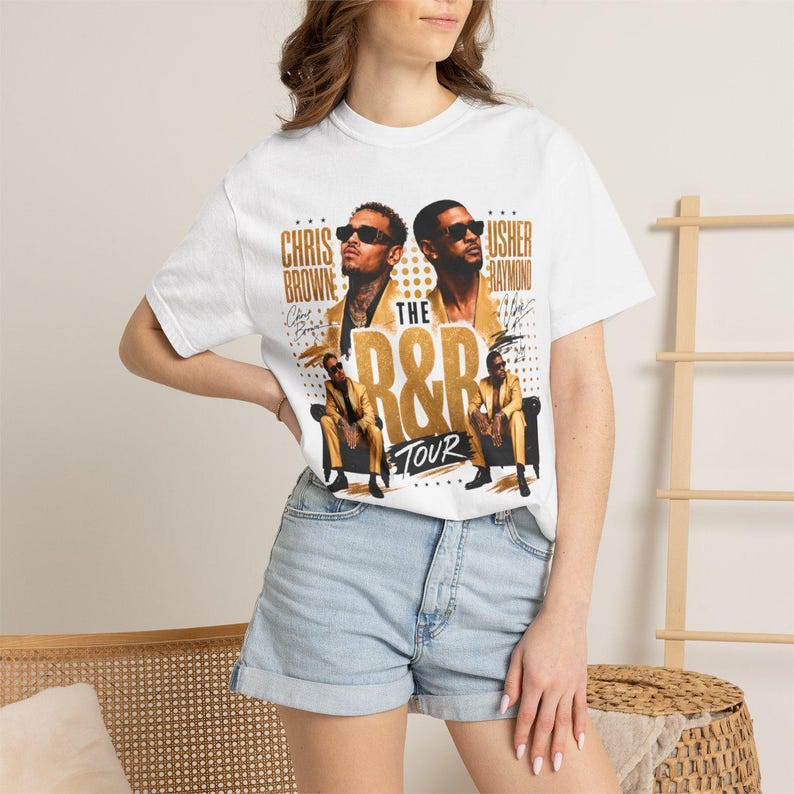 Usher Chris Brown R&B Tour 2026 Bundle 4 PNG File Tshirt Design (Digital Download)
