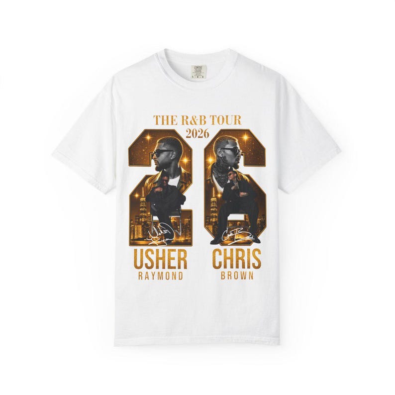 Usher Chris Brown R&B Tour 2026 Bundle 4 PNG File Tshirt Design (Digital Download)
