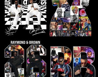 Usher Chris Brown R&B Tour 2026 Bundel 4 PNG-bestanden T-shirtontwerp (digitale download)
