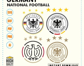 Germany Football Logo SVG | Deutscher Fussball Bund Vector Cut File (Digital Download)