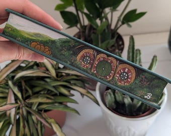 The Hobbit | Hand-Painted | Custom Edge Painted | Tolkien Fan Gift