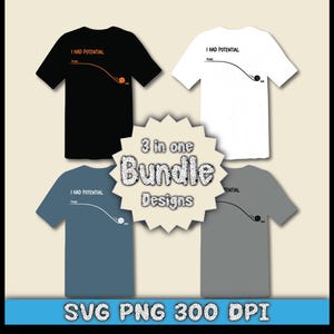 「I Had Potential」SVG PNGバンドル、面白いミニマリストの引用
