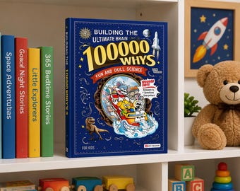 100000 Whys Kids Science Book – Fun STEM Learning, Curiosity (Paperback)