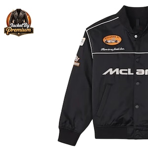 McLaren Racing Bomber Jacket – Vintage style Motorsport Streetwear Coat image 2