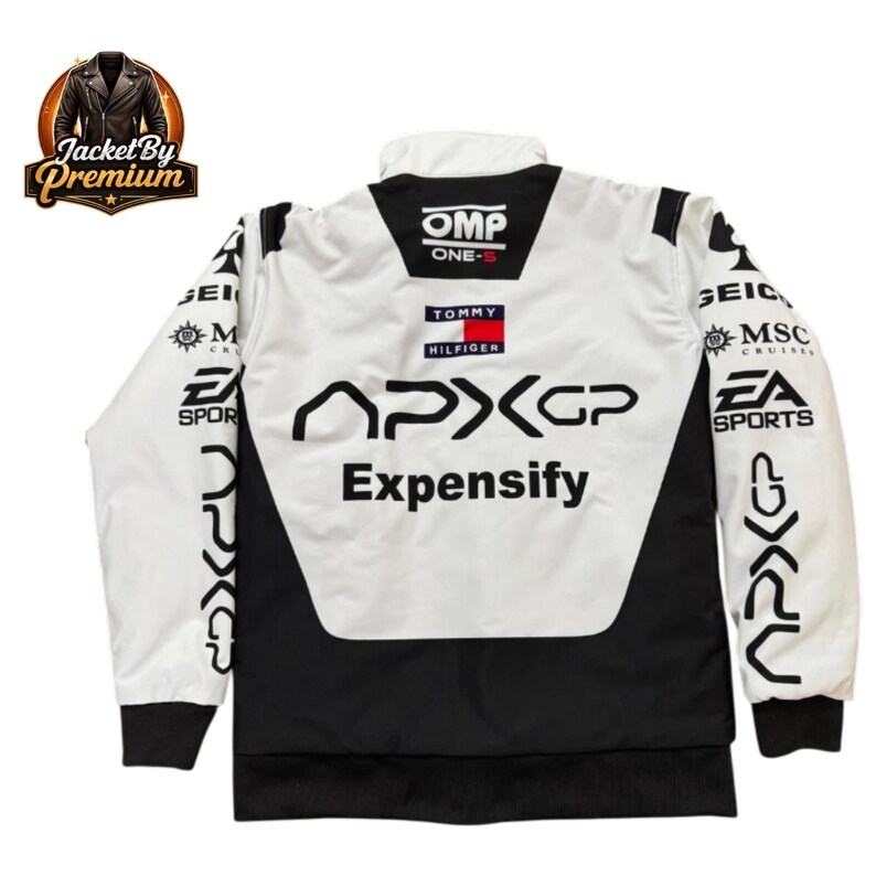 F1 Racing APXGP Bomber Jacket, Brad Pitt Inspired Cotton Biker Coat - Etsy
