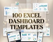 100 Excel Dashboard Templates Bundle, Excel Spreadsheet Template, Business Dashboard Excel, KPI Dashboard Excel, Sales Dashboard, Analytics