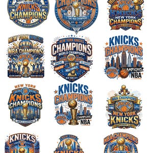 Bundle PNG des Champions des New York Knicks, Retro Knicks Basketball PNG, chemise graphique vintage des NY Knicks, fichier de sublimation des Knicks