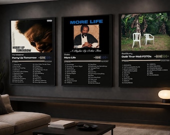 Set of 3 Custom Album Prints | Personalised Album Posters