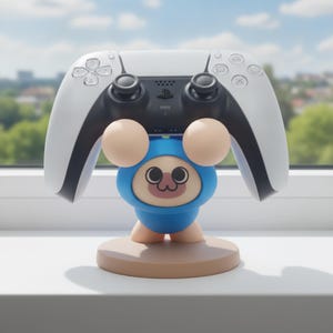 Monster Hunter Felyne Controller Stand | 3D Printed Gaming Display | Gamer Gift