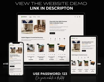 Modern Shopify Store Design for Home Decor Business | Luxury eCommerce Website | Furniture Store Template | Responsive Online Shop