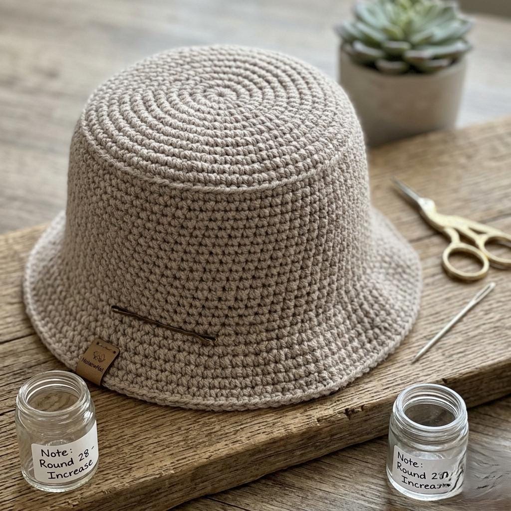 Easy Crochet Bucket Hat Pattern Beginner Summer Cotton