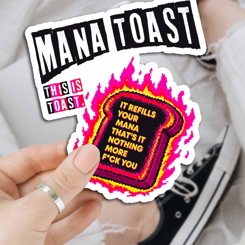 Dungeon Crawler Carl Stickers, Mana Toast, Uzi Jesus, Samantha,Raul, Prepotente (5 Stickers) image 4