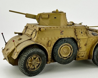 AB41 armored car completed plastic display model 1/35