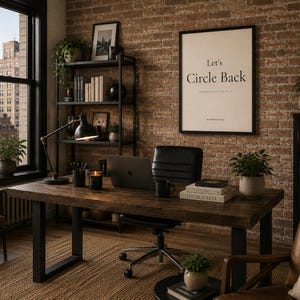 Let's Circle Back – Printable Wall Art | Funny Corporate Office Decor (Digital Download)
