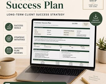 Customer Success Plan | Client Success Planner | Strategic Account Planning Template | Google Sheets