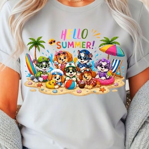 Hello Summer Png  Welcome Summer Png Summer Sublimation Designs Download Png Colorful Summer Png Tropical T-Shirt Png Summer time Png