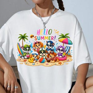 Hello Summer Png  Welcome Summer Png Summer Sublimation Designs Download Png Colorful Summer Png Tropical T-Shirt Png Summer time Png