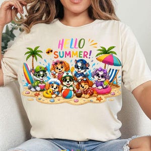 Hello Summer Png  Welcome Summer Png Summer Sublimation Designs Download Png Colorful Summer Png Tropical T-Shirt Png Summer time Png