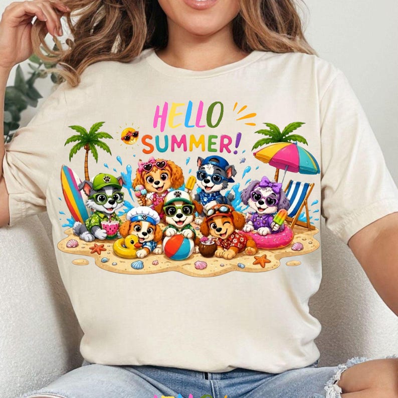 Hello Summer Png  Welcome Summer Png Summer Sublimation Designs Download Png Colorful Summer Png Tropical T-Shirt Png Summer time Png