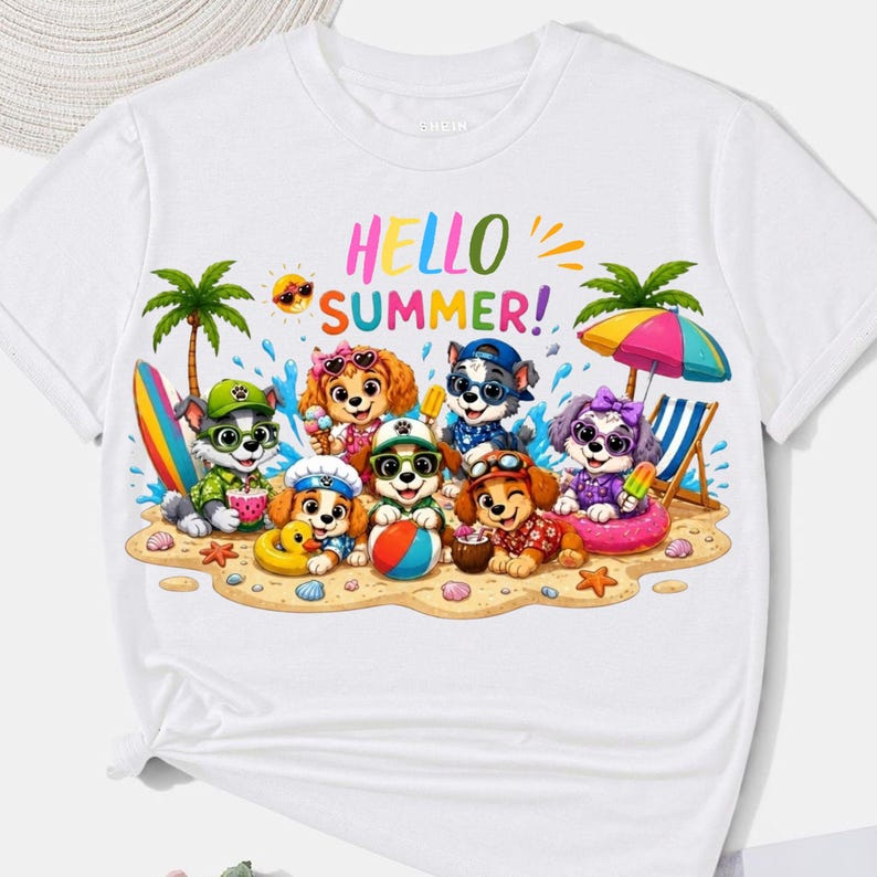 Hello Summer Png  Welcome Summer Png Summer Sublimation Designs Download Png Colorful Summer Png Tropical T-Shirt Png Summer time Png