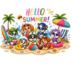 Hello Summer Png  Welcome Summer Png Summer Sublimation Designs Download Png Colorful Summer Png Tropical T-Shirt Png Summer time Png