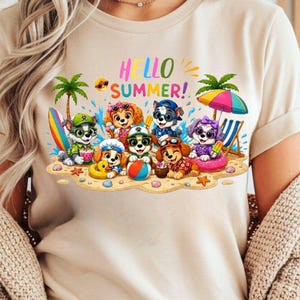 Hello Summer Png  Welcome Summer Png Summer Sublimation Designs Download Png Colorful Summer Png Tropical T-Shirt Png Summer time Png