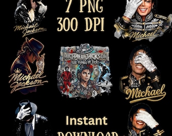 Michael Jackson King of Pop Png Design | Halftone MJ Graphic | Vintage Style T-Shirt Print | Sublimation PNG | Poster JPG | Digital Download