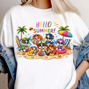 Hello Summer Png  Welcome Summer Png Summer Sublimation Designs Download Png Colorful Summer Png Tropical T-Shirt Png Summer time Png