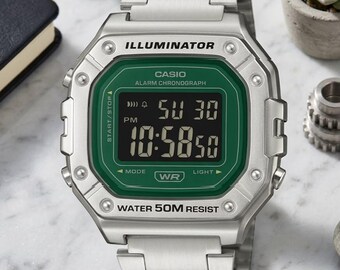 CASIO W-218HD-3A Digital Watch, Retro Japanese Vintage Modified Wrist Watch