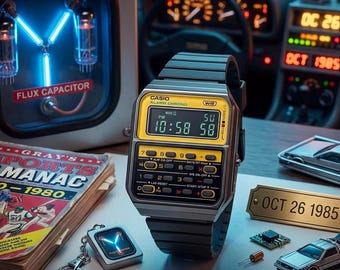 Casio CA-500WEGG-9BD Calculator Watch | Retro Japanese Vintage Digital Wrist Watch