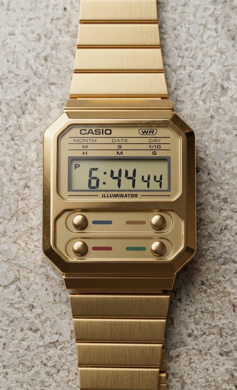 Casio gold vintage watch - Etsy 日本