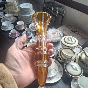 Czech bohemian crystal vase - Etsy 日本