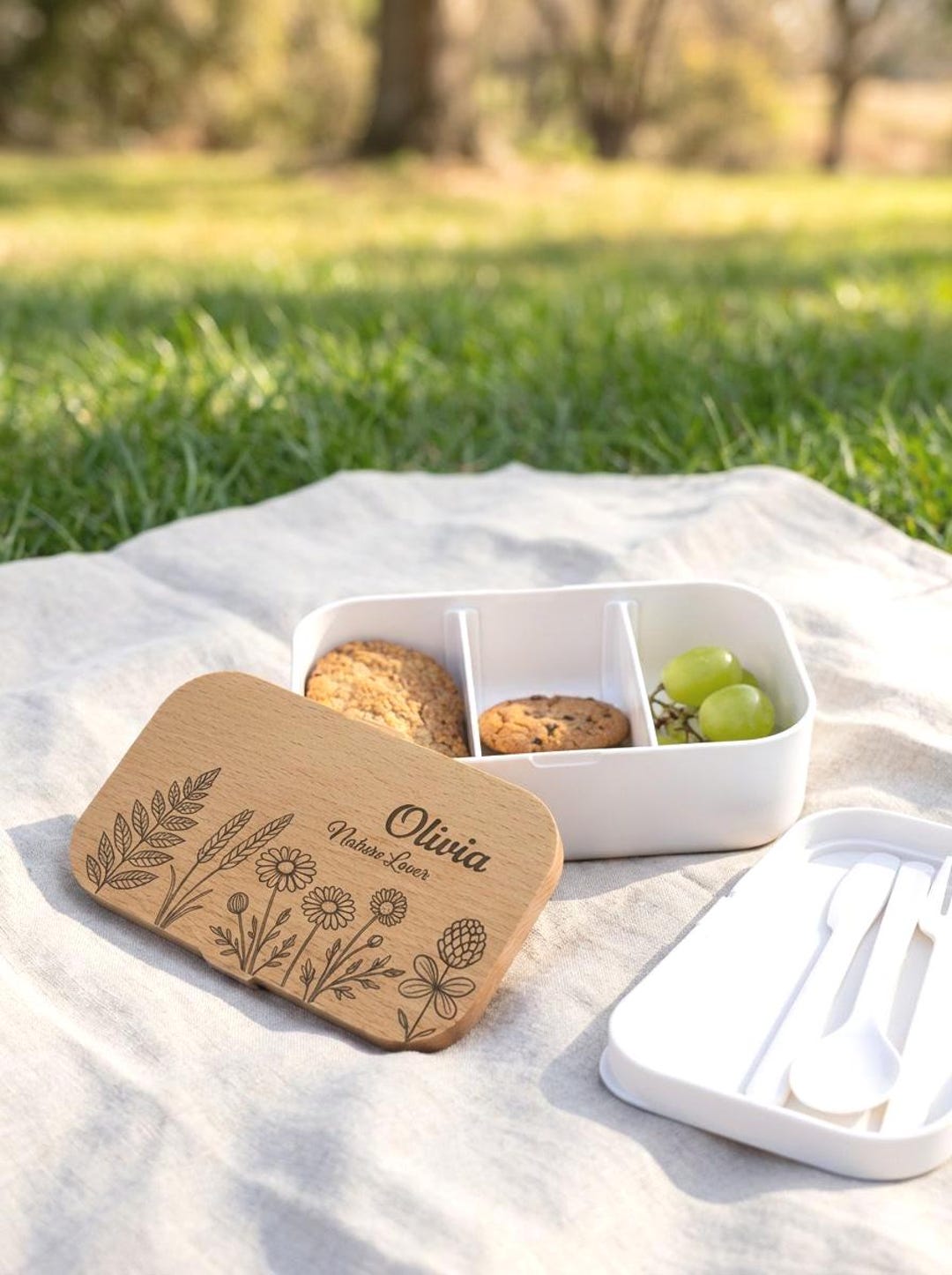 Personalized Lunch Box With Name – Aesthetic Bento Box for Kids ...