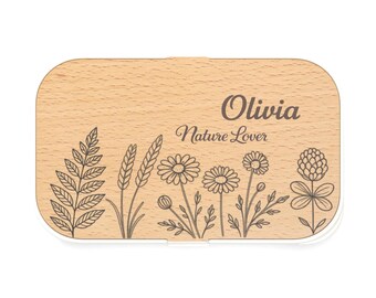 Fiambrera personalizada con nombre – Fiambrera Bento estética para niños y adultos, fiambrera ecológica, regalo de fiambrera personalizada, regreso a clases