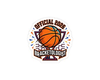 Bracketologist Basketball Sticker | College Tournament, Gameday Hoops 2026