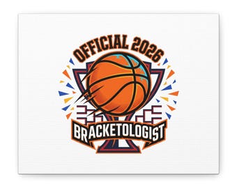 Bracketologist Basketball Canvas | College Tournament, Game Day Net Hoops