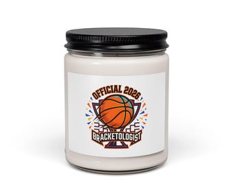 Bracketologist Basketball Candle | College Tournament, Gameday Hoop Scent