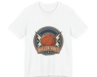 Baller Vibes Basketball Tee | College Tournament, Gameday Hoops