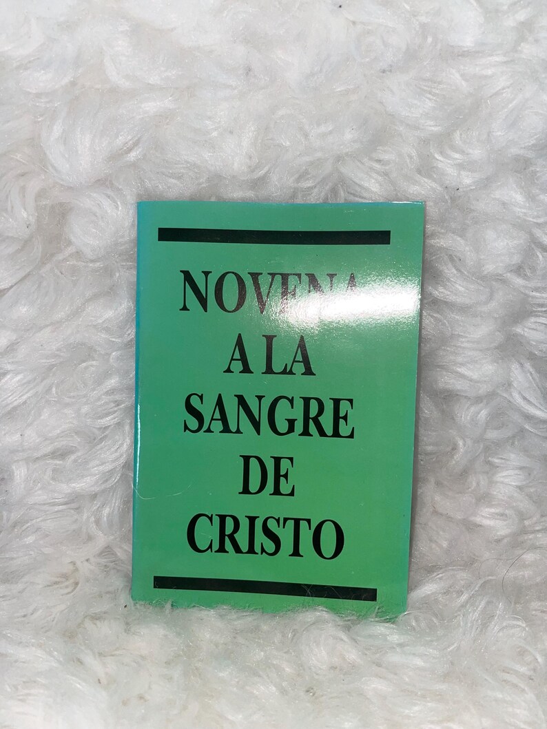 Novena Lettering Libro Novena a La Sangre De Cristo - Etsy