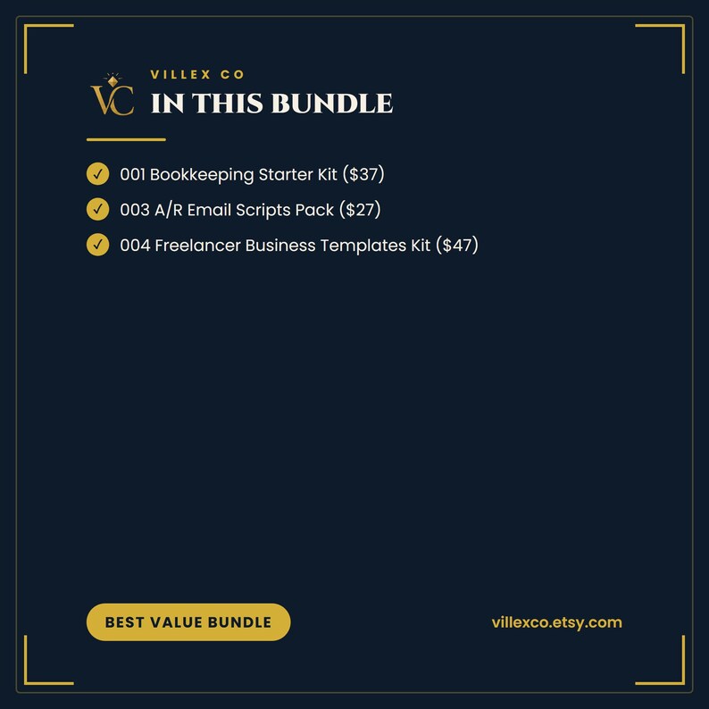 What is in the Freelancer Operations Bundle — VillexCo digital download
