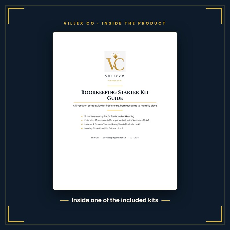 Freelancer Operations Bundle: Bookkeeping Starter Kit, A/R Email Scripts, and Business Templates for Solo Freelancers bild 3