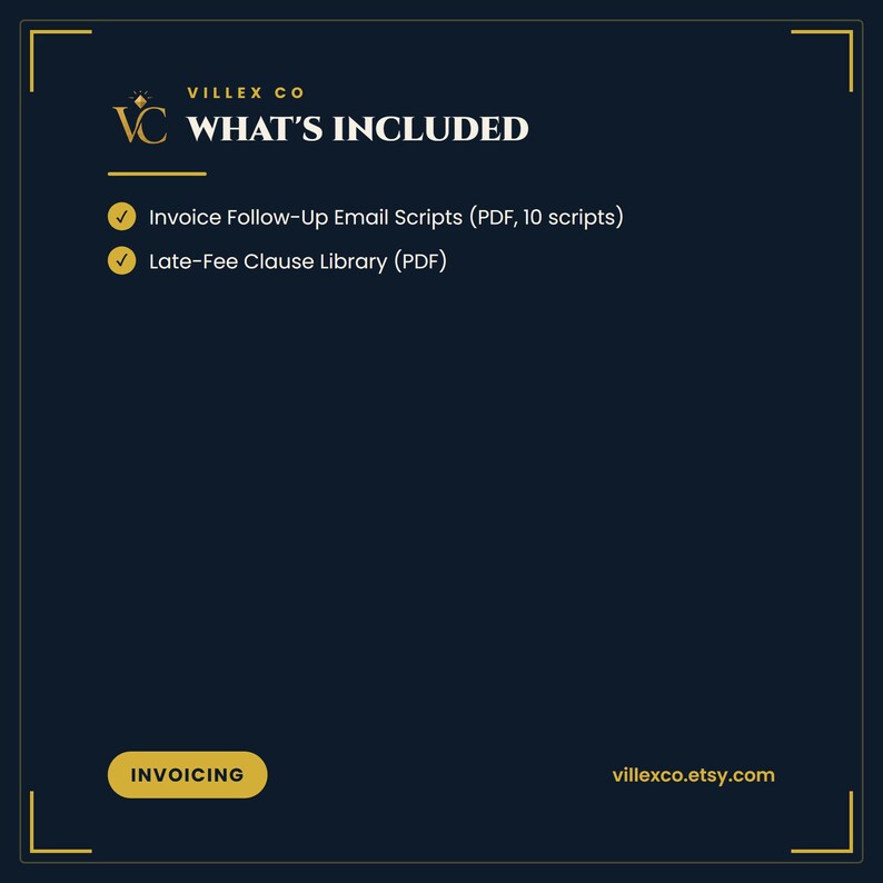 What is included in the A/R Email Scripts Pack — VillexCo digital download
