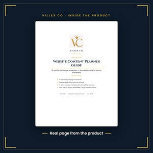 Website Content Planner for Local SEO, Homepage and Page Copy Brief Templates, Editorial Planning Toolkit image 3