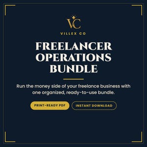 Freelancer Operations Bundle: Bookkeeping Starter Kit, A/R Email Scripts, and Business Templates for Solo Freelancers bild 1