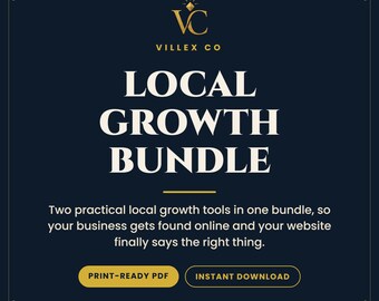 Local Growth Bundle: Google Business Profile Optimization Kit plus Website Content Planner for Small Business