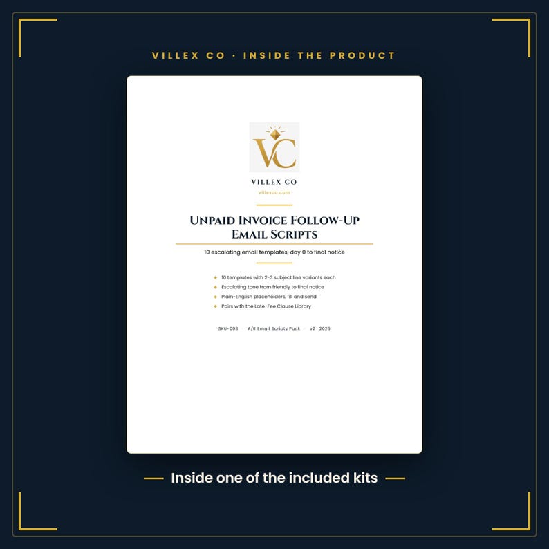 Freelancer Operations Bundle: Bookkeeping Starter Kit, A/R Email Scripts, and Business Templates for Solo Freelancers bild 4