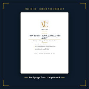 Automation Audit Workbook Excel Template, Map Manual Tasks Before You Automate, Small Business Workflow Planner imagen 3